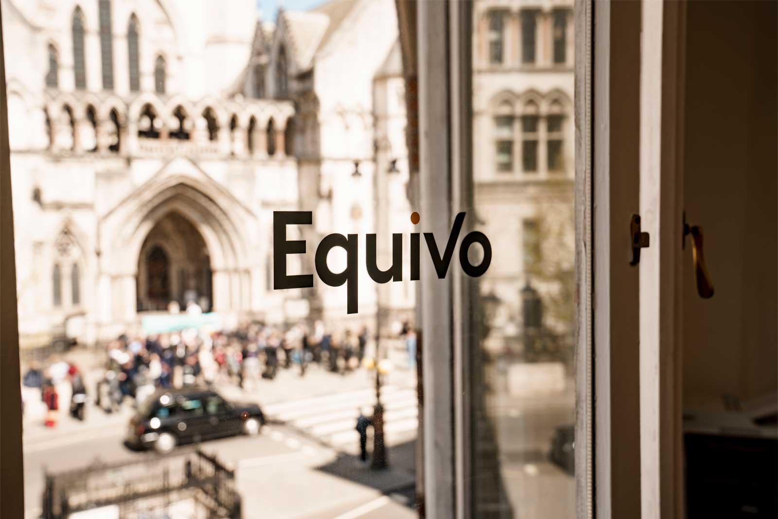 Equivo offices overlooking the High Court, Strand, London.