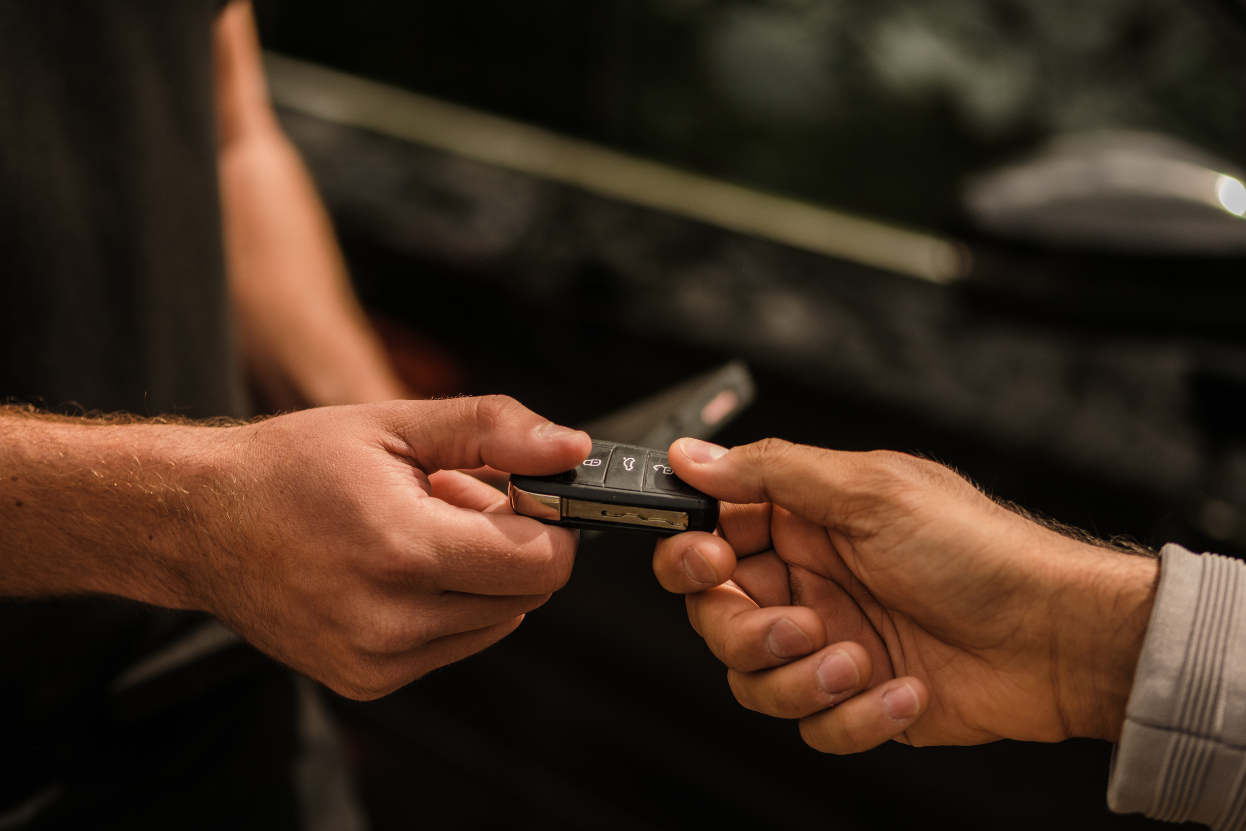 key being handed to the agent following a voluntary termination