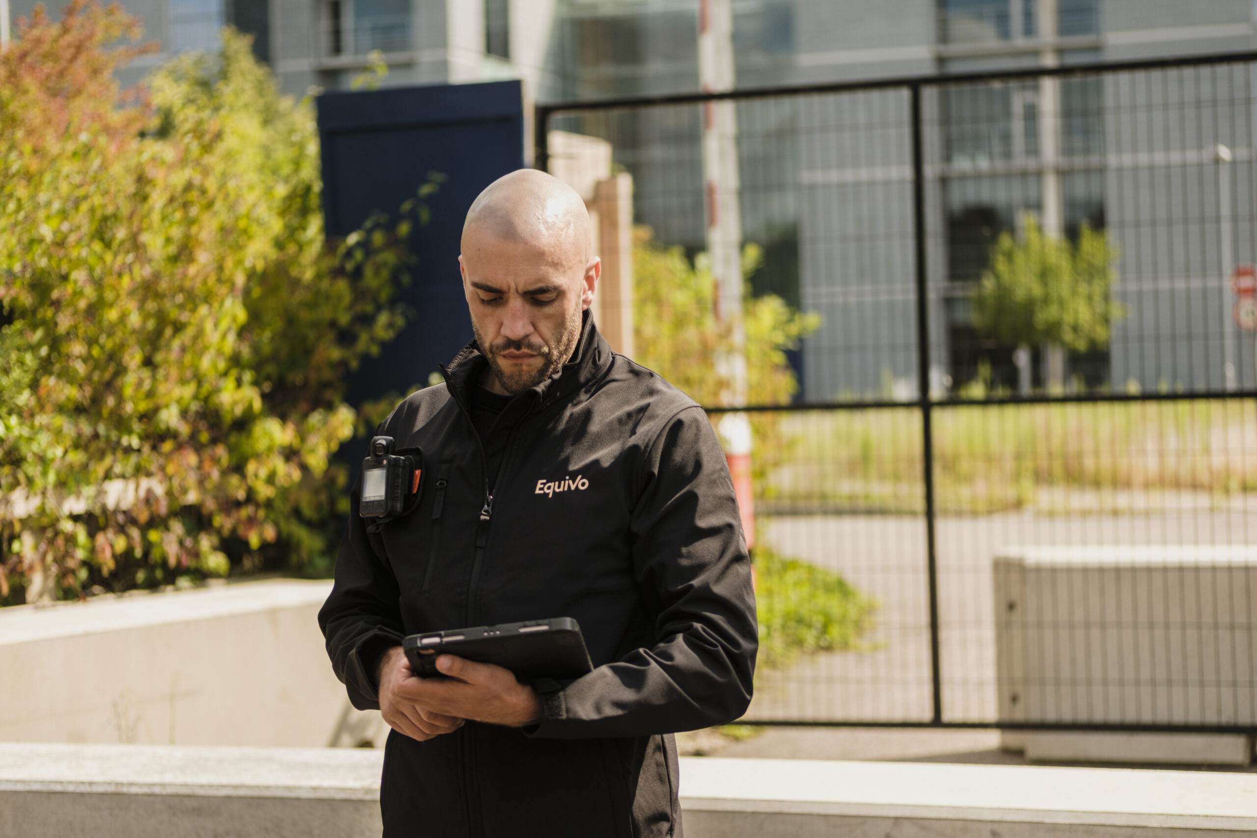 Equivo HCEO at a site during a squatter evictions job