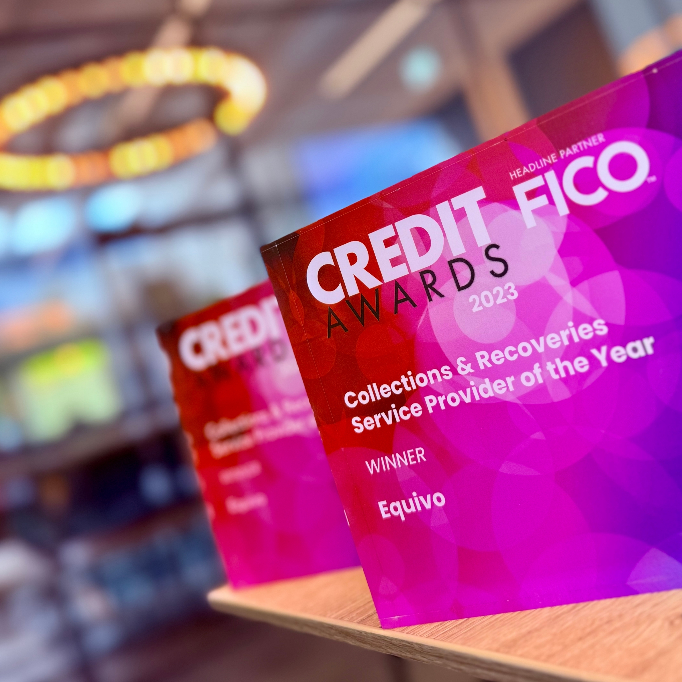 Equivo's awards for Collections & Recoveries Service Provider of the Year for 2022 and 2023