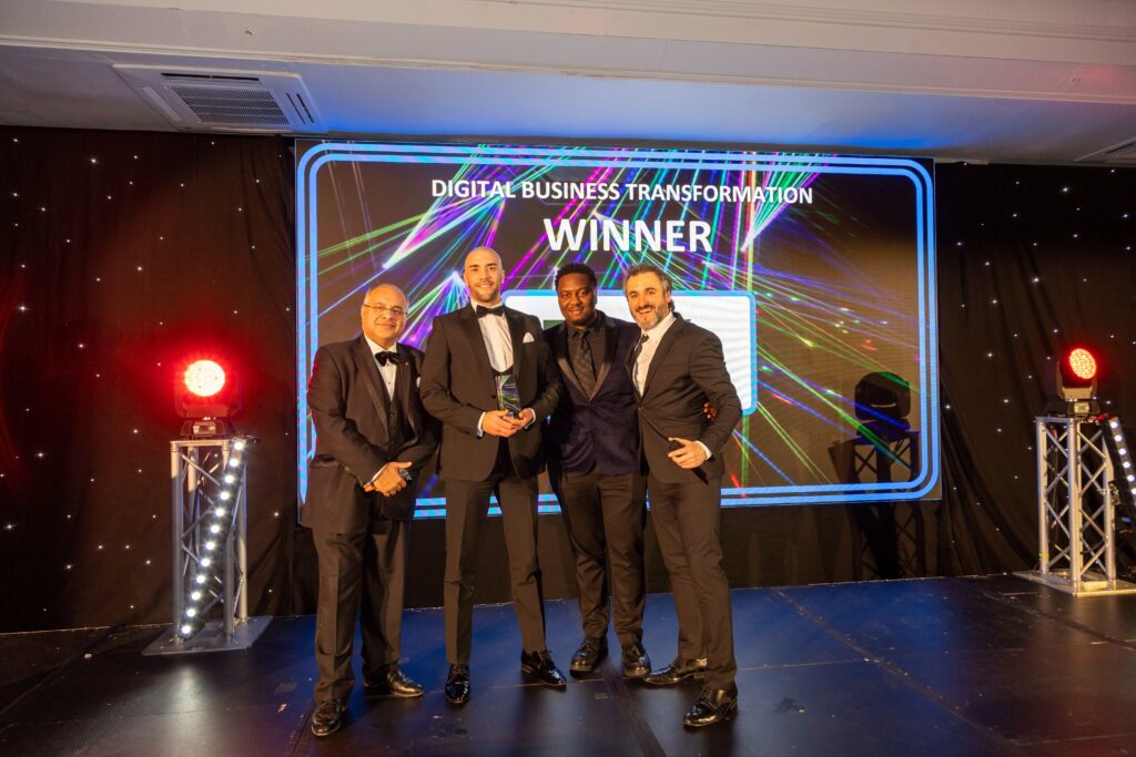 Winners photo at Credit and Connect Technology Awards 2025